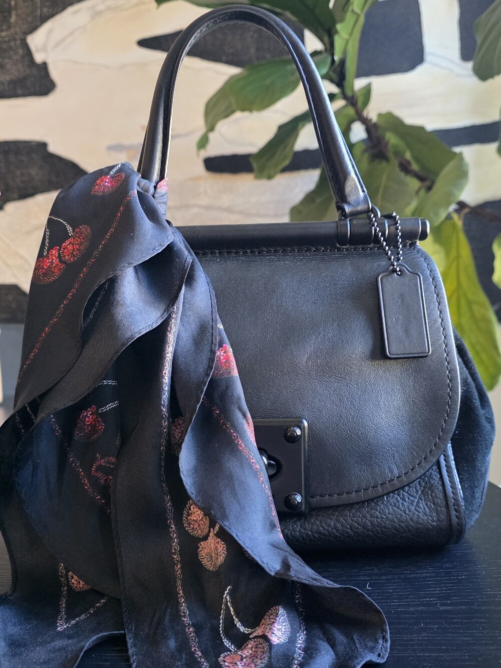 Coach Drifter Top-Handle Satchel Black